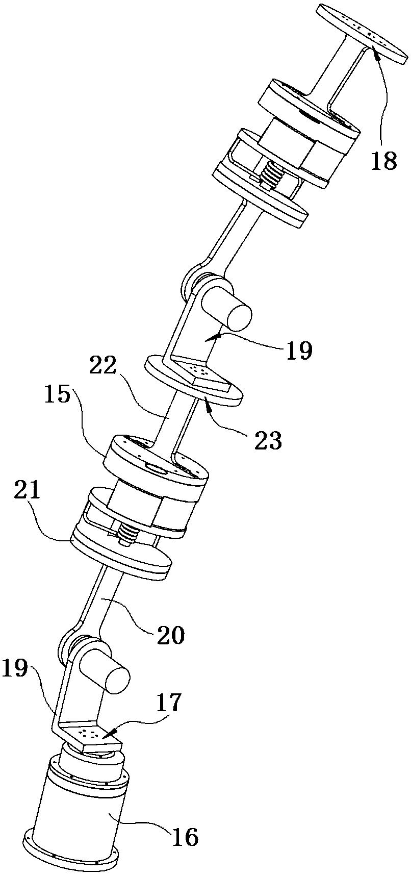 A universal module with adjustable stiffness, mechanical arm and working method