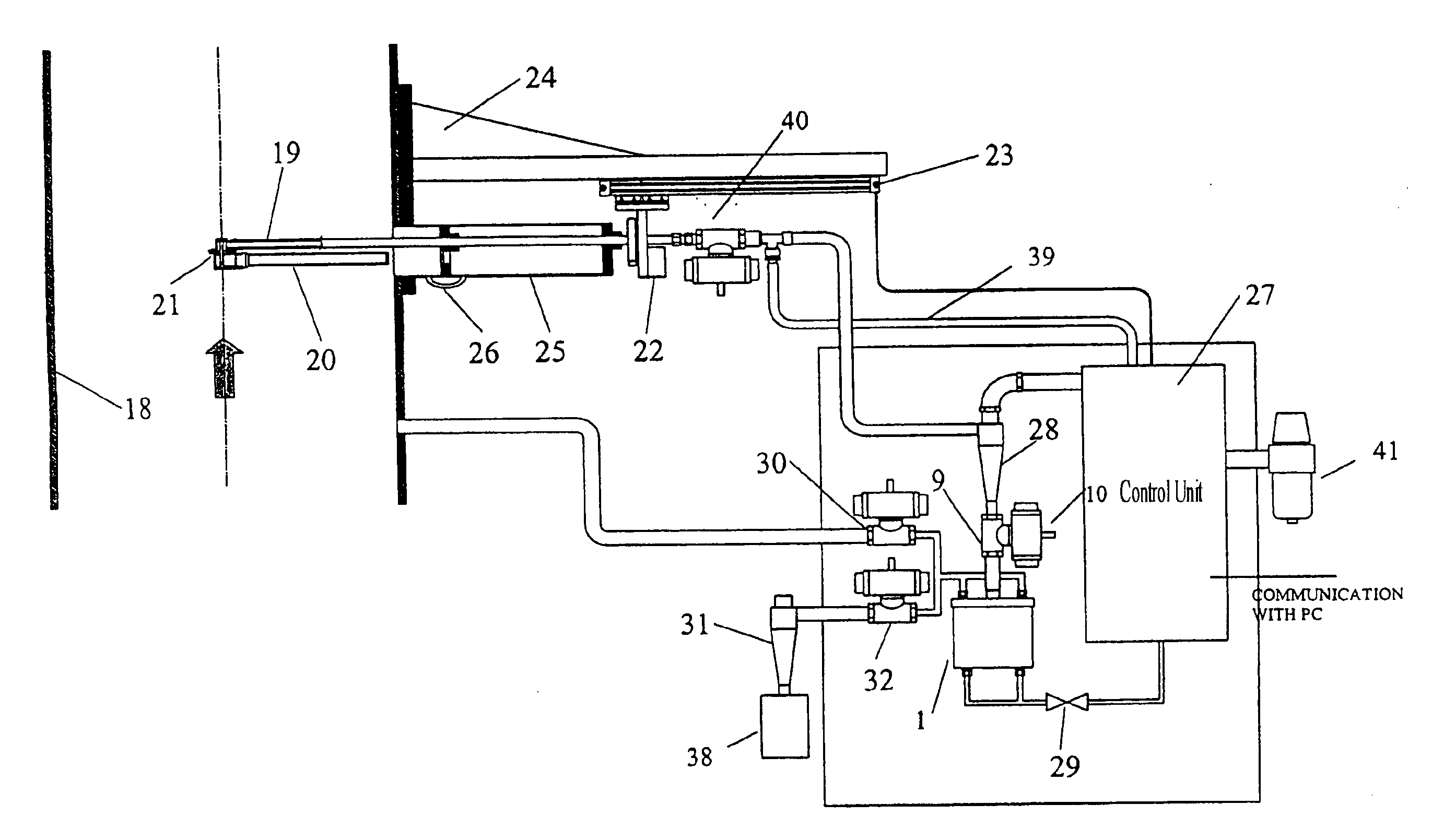 Automatic system for collecting, weighing and releasing solid particles