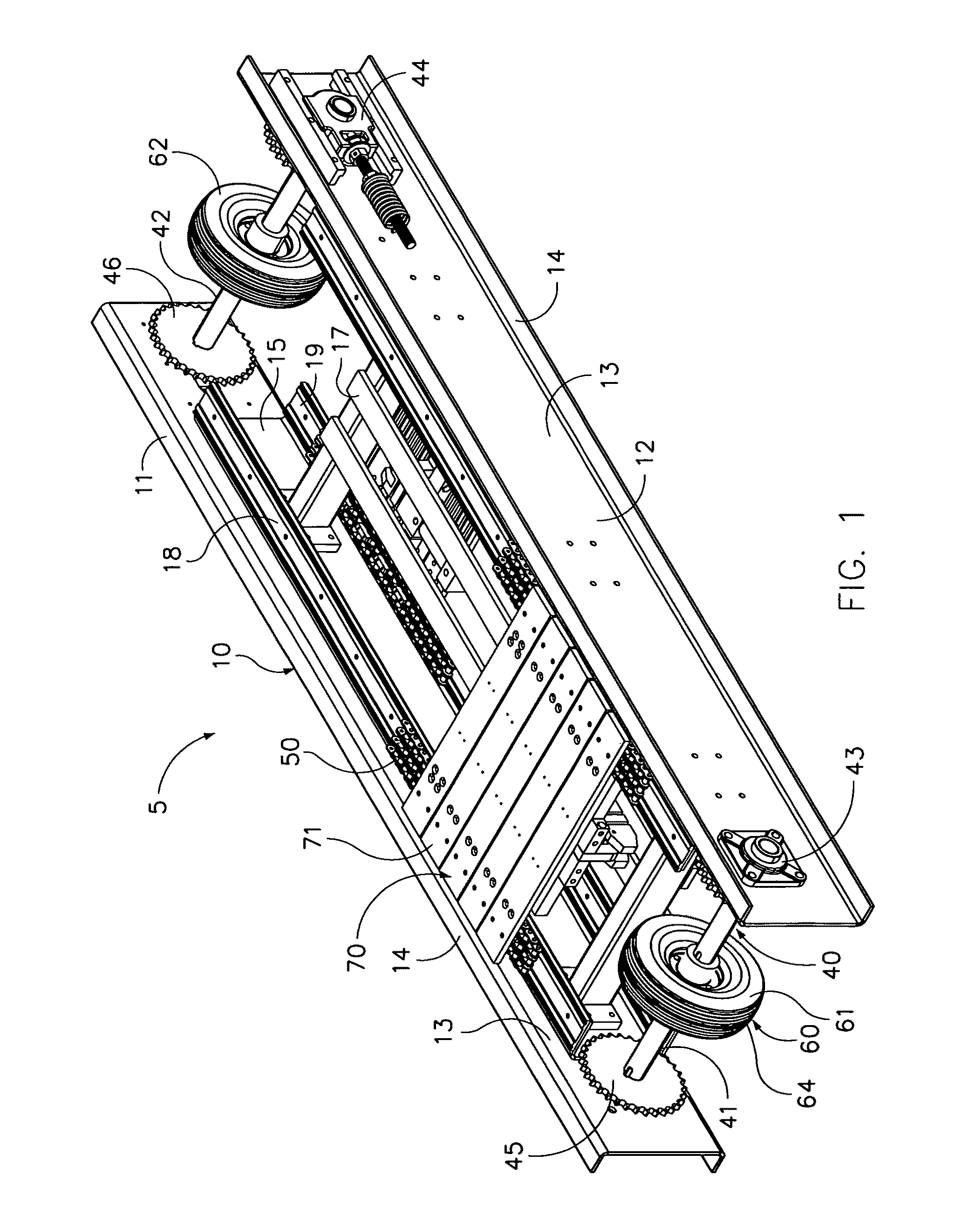 Low profile over-under conveyor