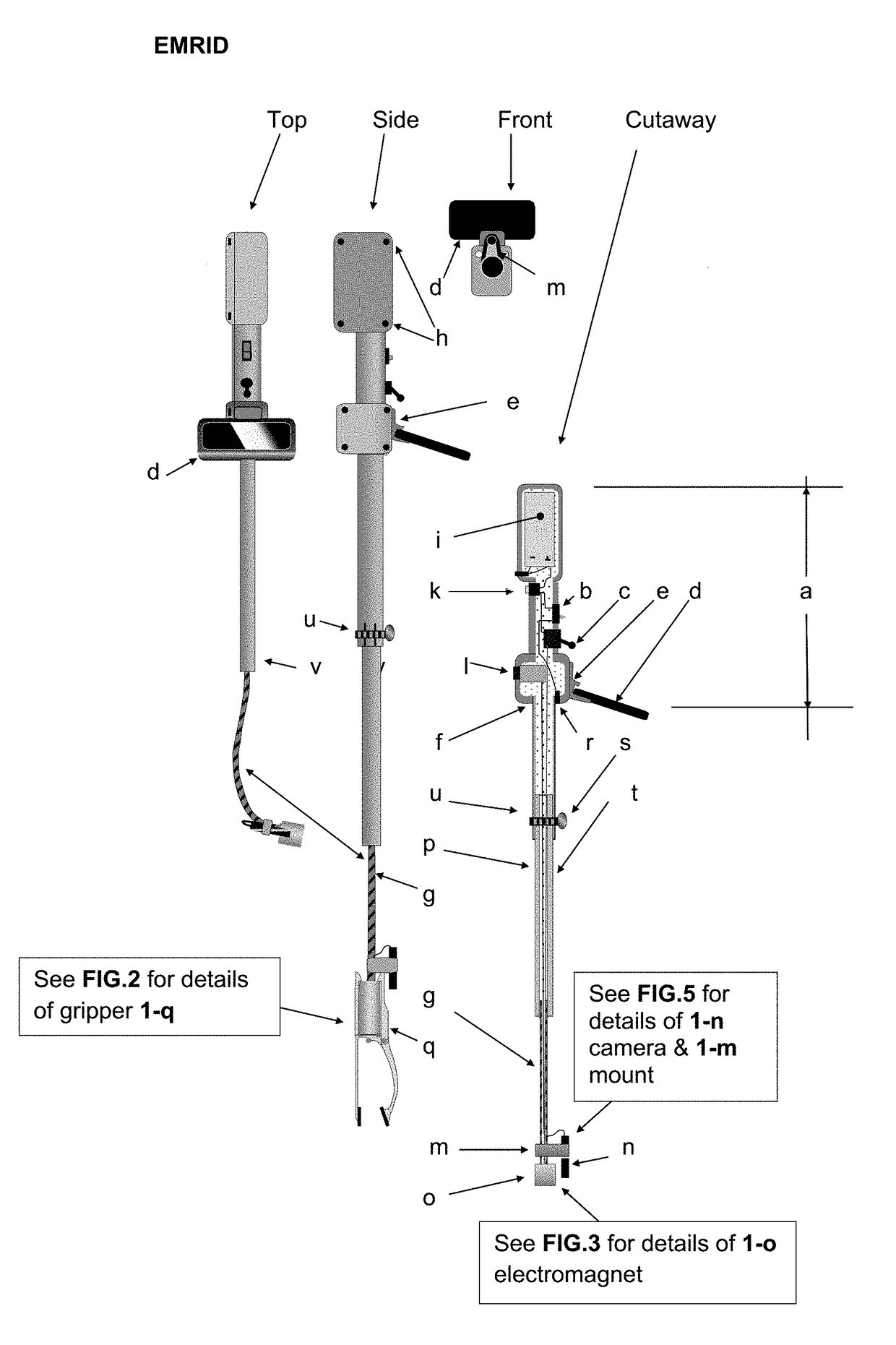 EMRID Electromagnetic pickup tool