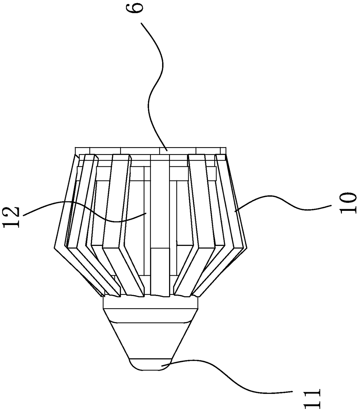 Blood vessel embolism conduction device