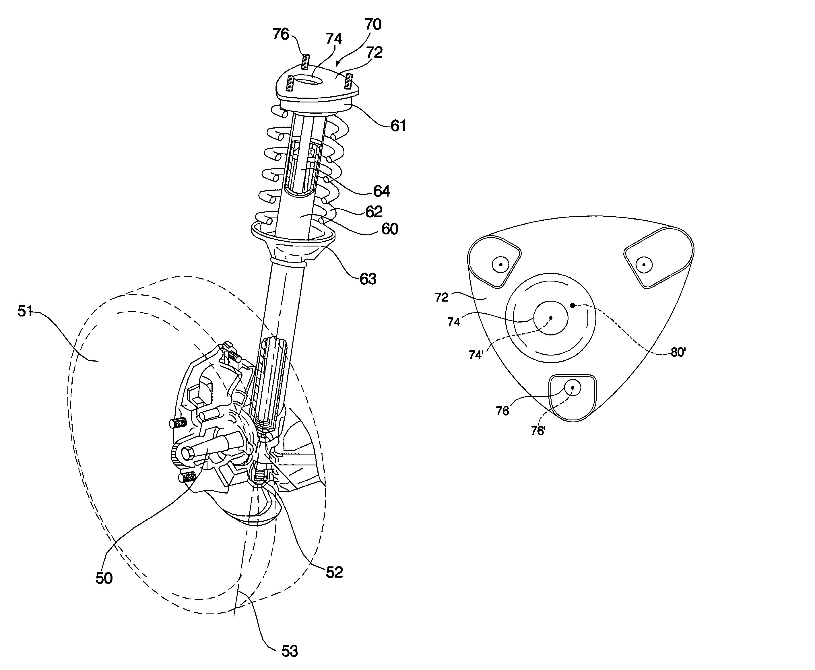 Suspension and insulator of the same