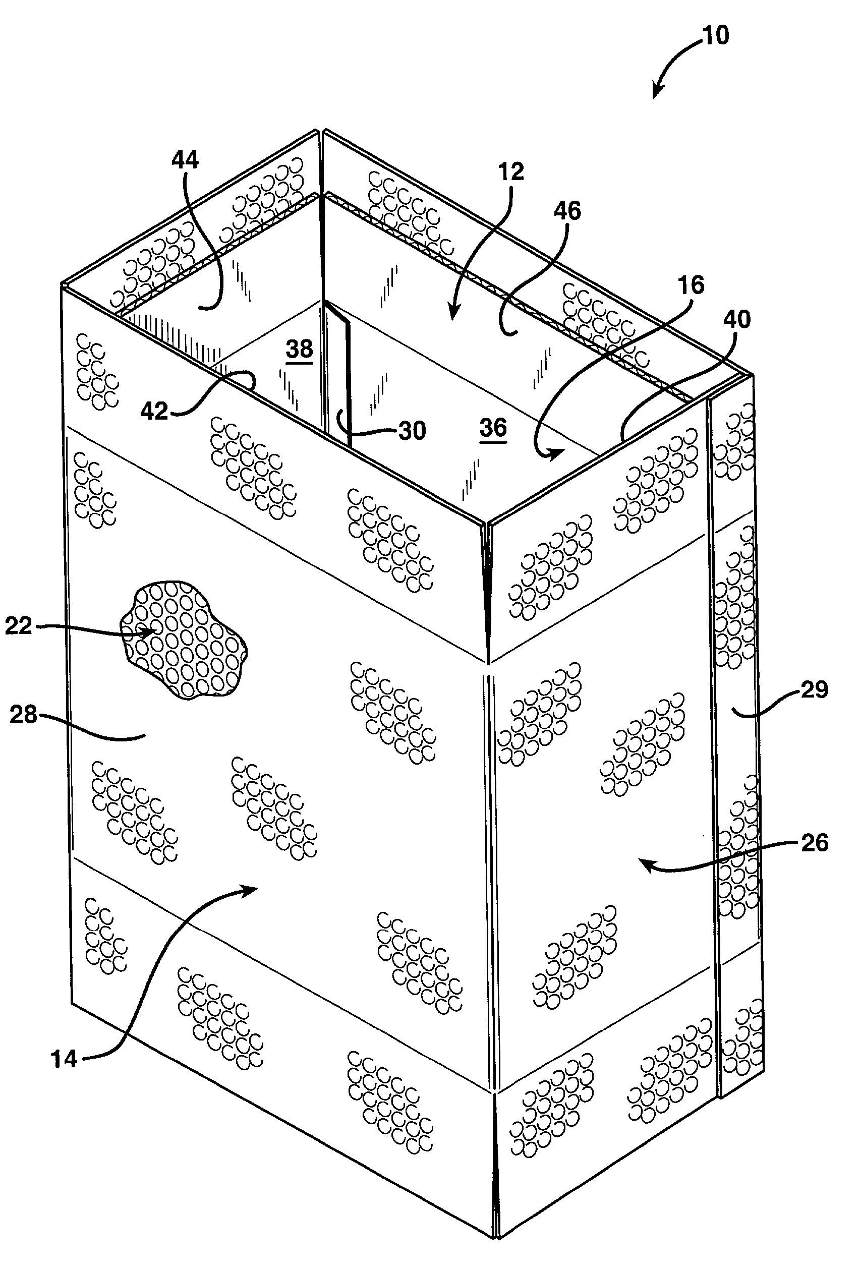 Packing system for perishable goods