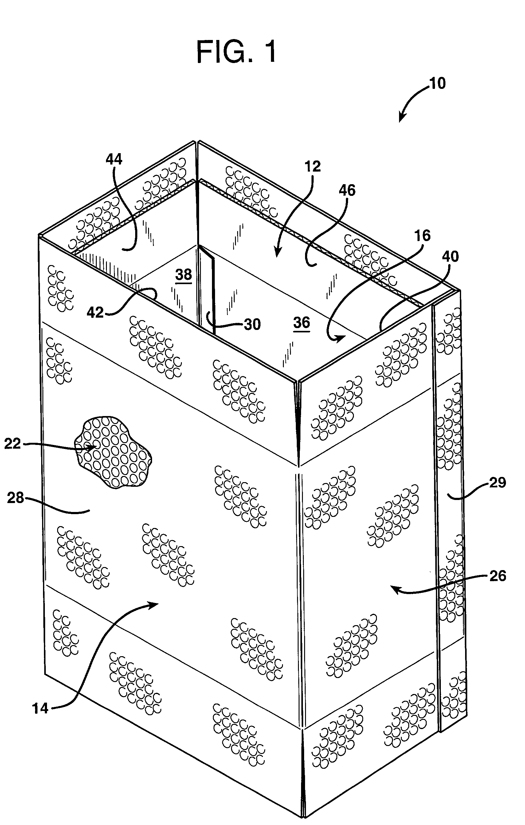 Packing system for perishable goods