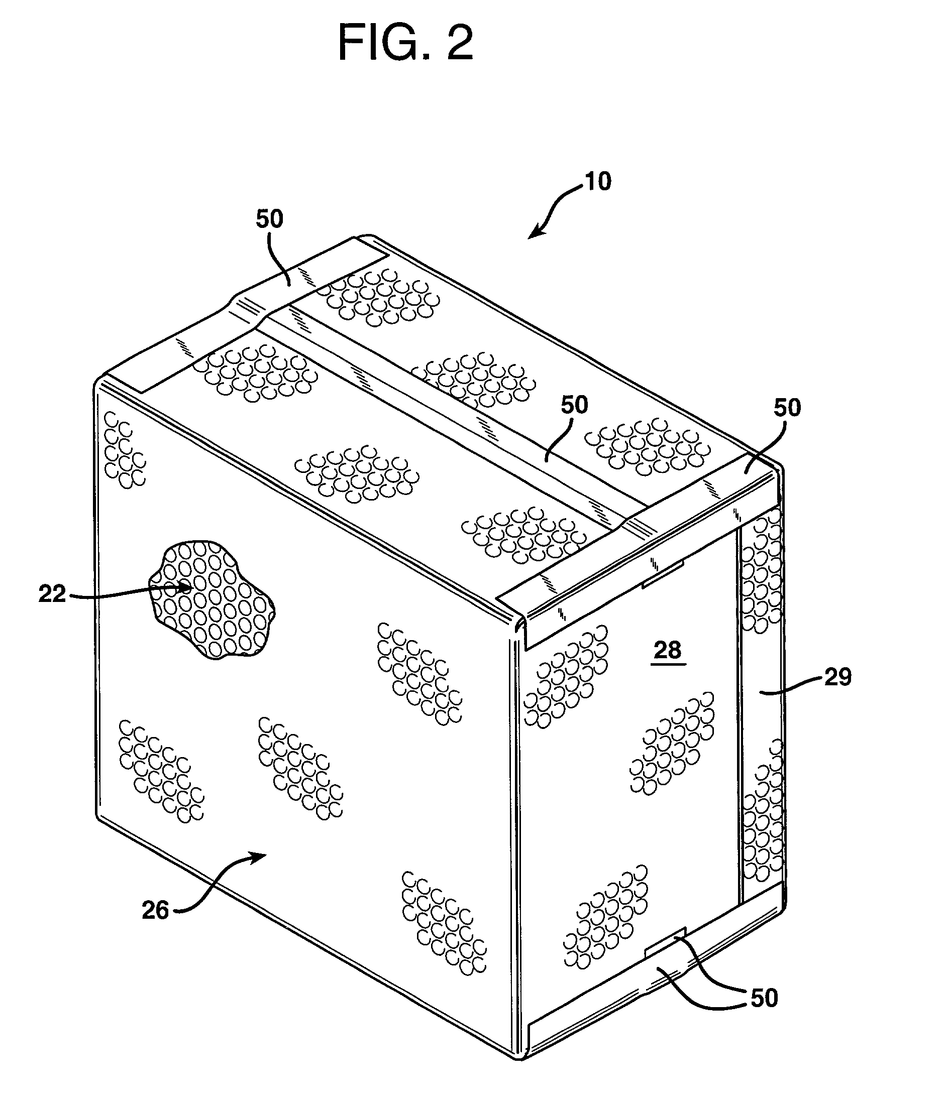 Packing system for perishable goods