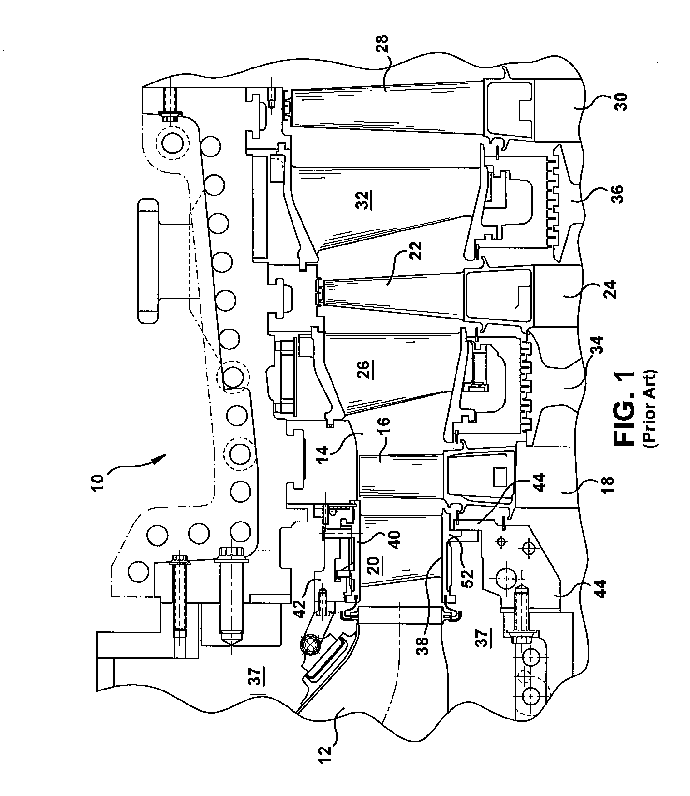 Outer Sidewall Retention Scheme For A Singlet First Stage Nozzle