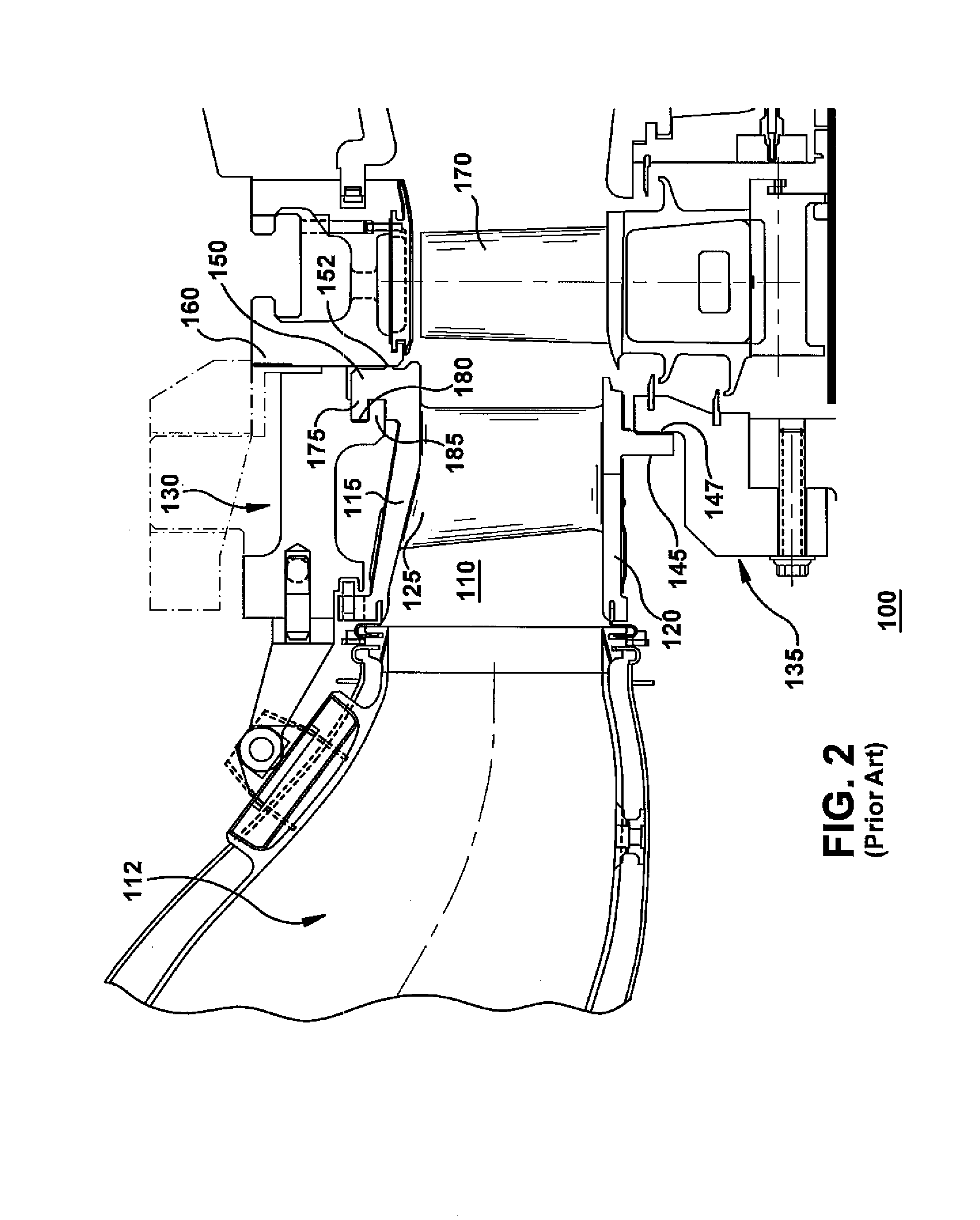 Outer Sidewall Retention Scheme For A Singlet First Stage Nozzle