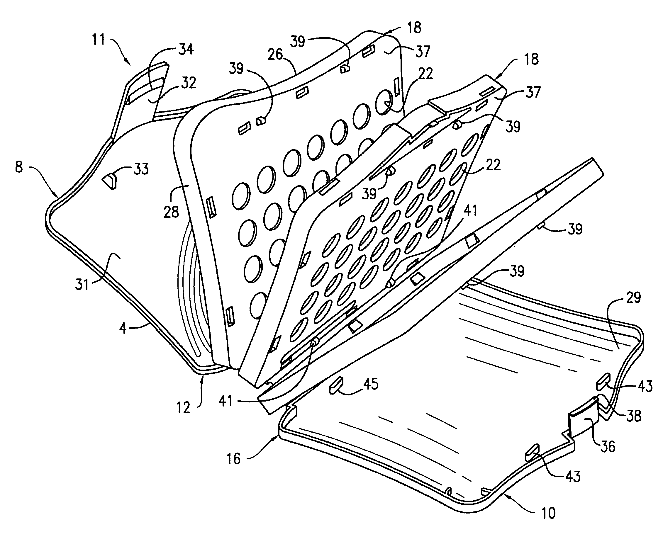 Case with pill receiving sleeves for storing and dispensing pills