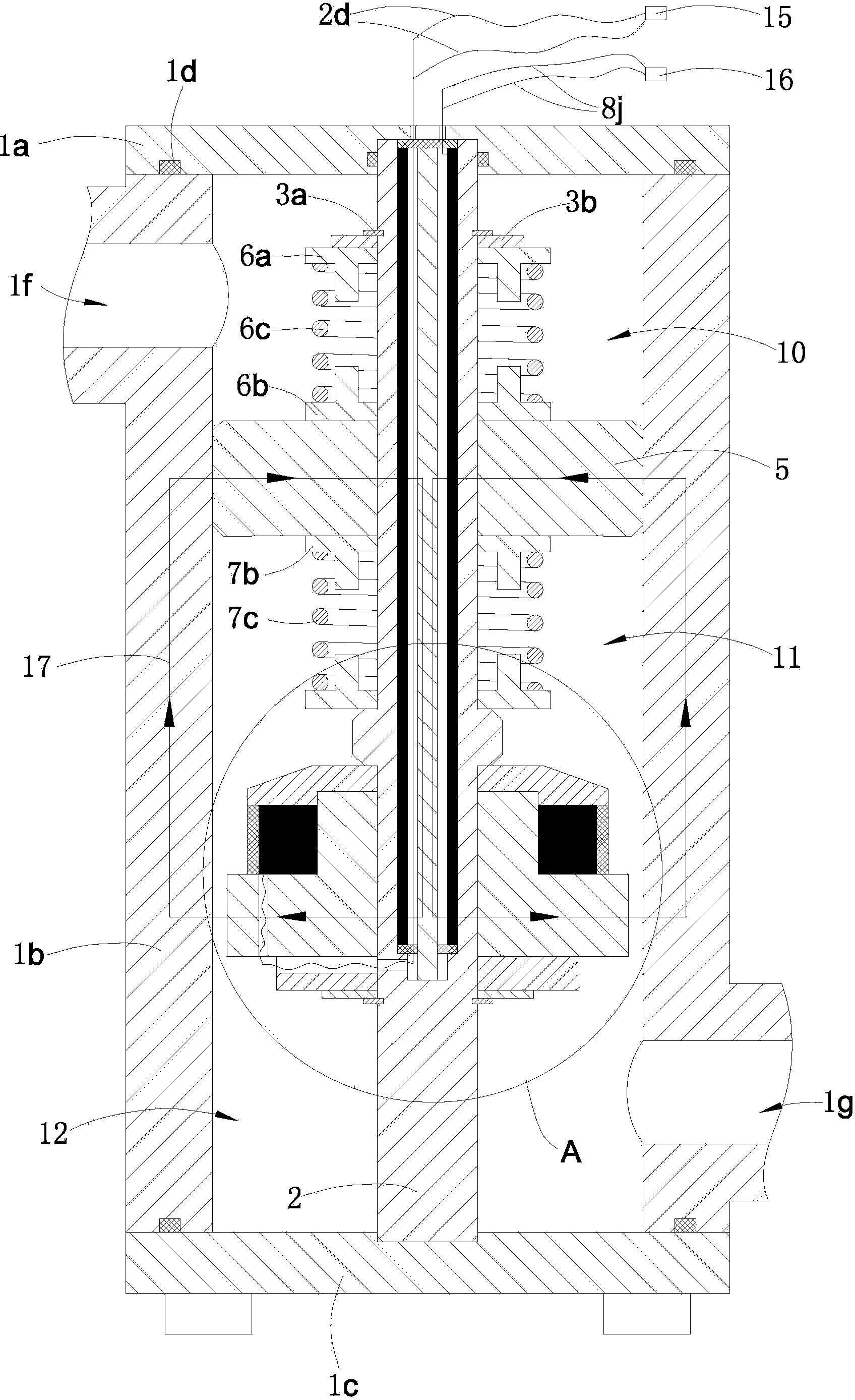 Vehicle magneto-rheological oil gas suspension damping valve