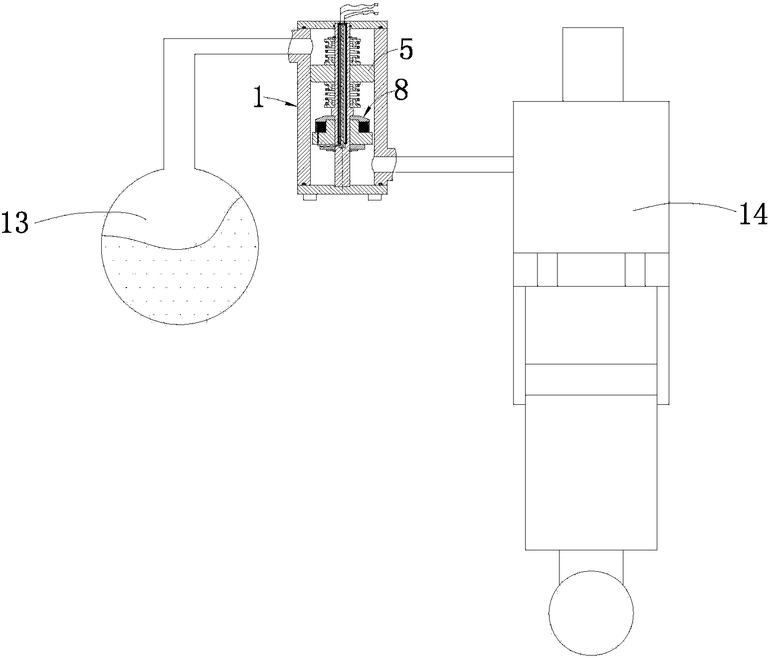 Vehicle magneto-rheological oil gas suspension damping valve