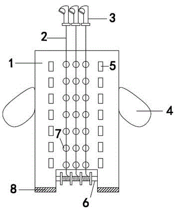 Hook type emergency escape bag