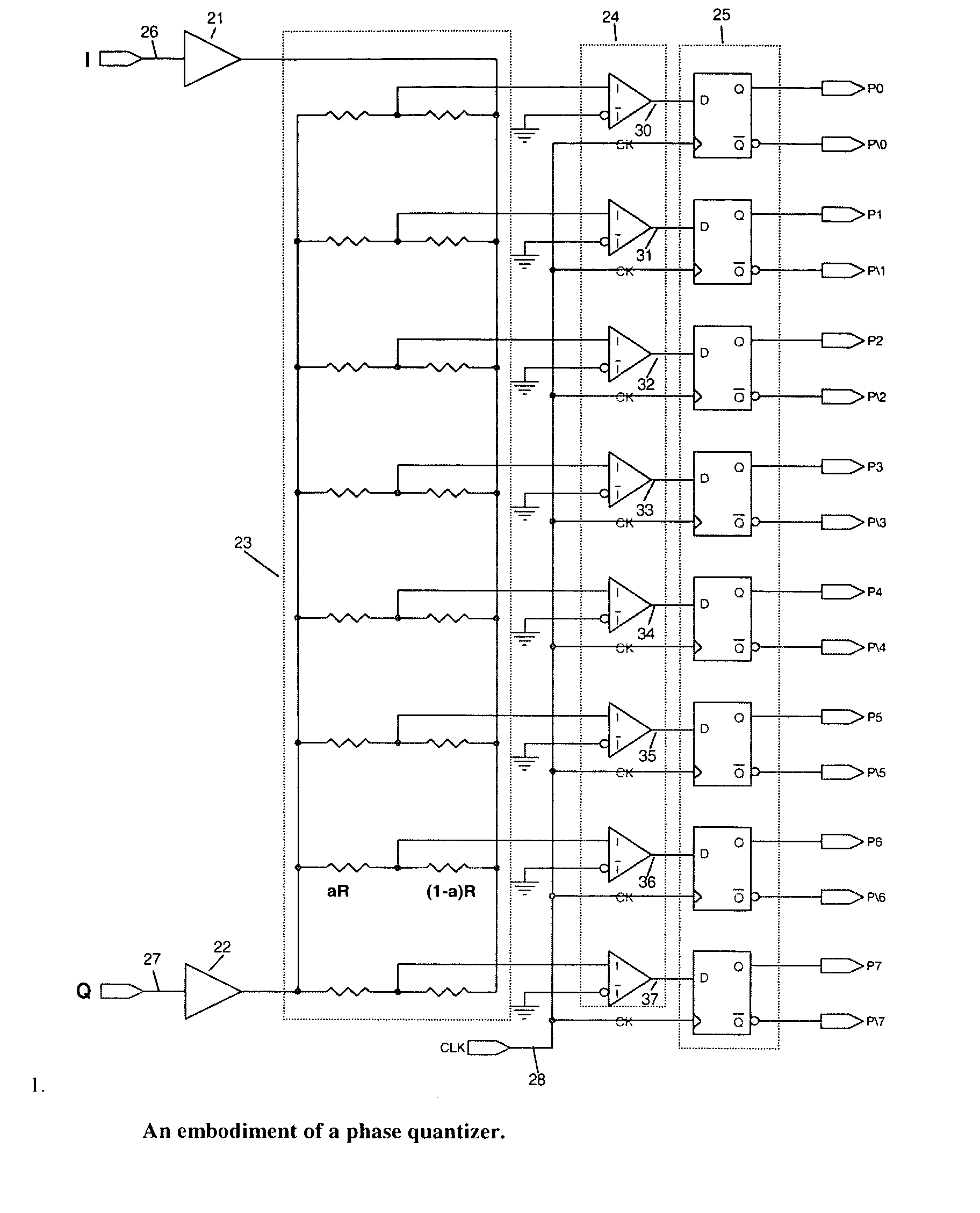 Instantaneous phase digitizer