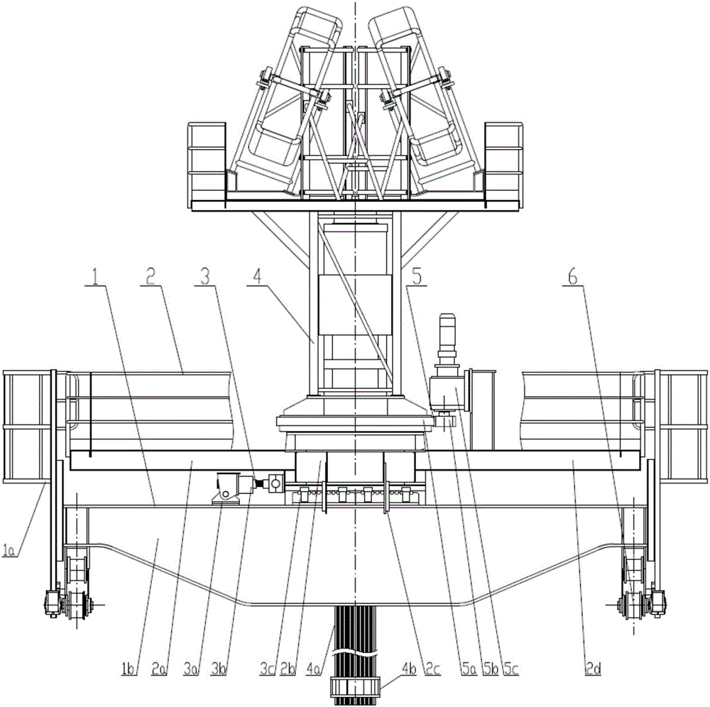 Crane trolley adopting hydraulic lifter for lifting loads