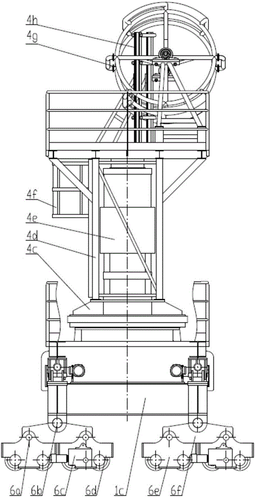 Crane trolley adopting hydraulic lifter for lifting loads