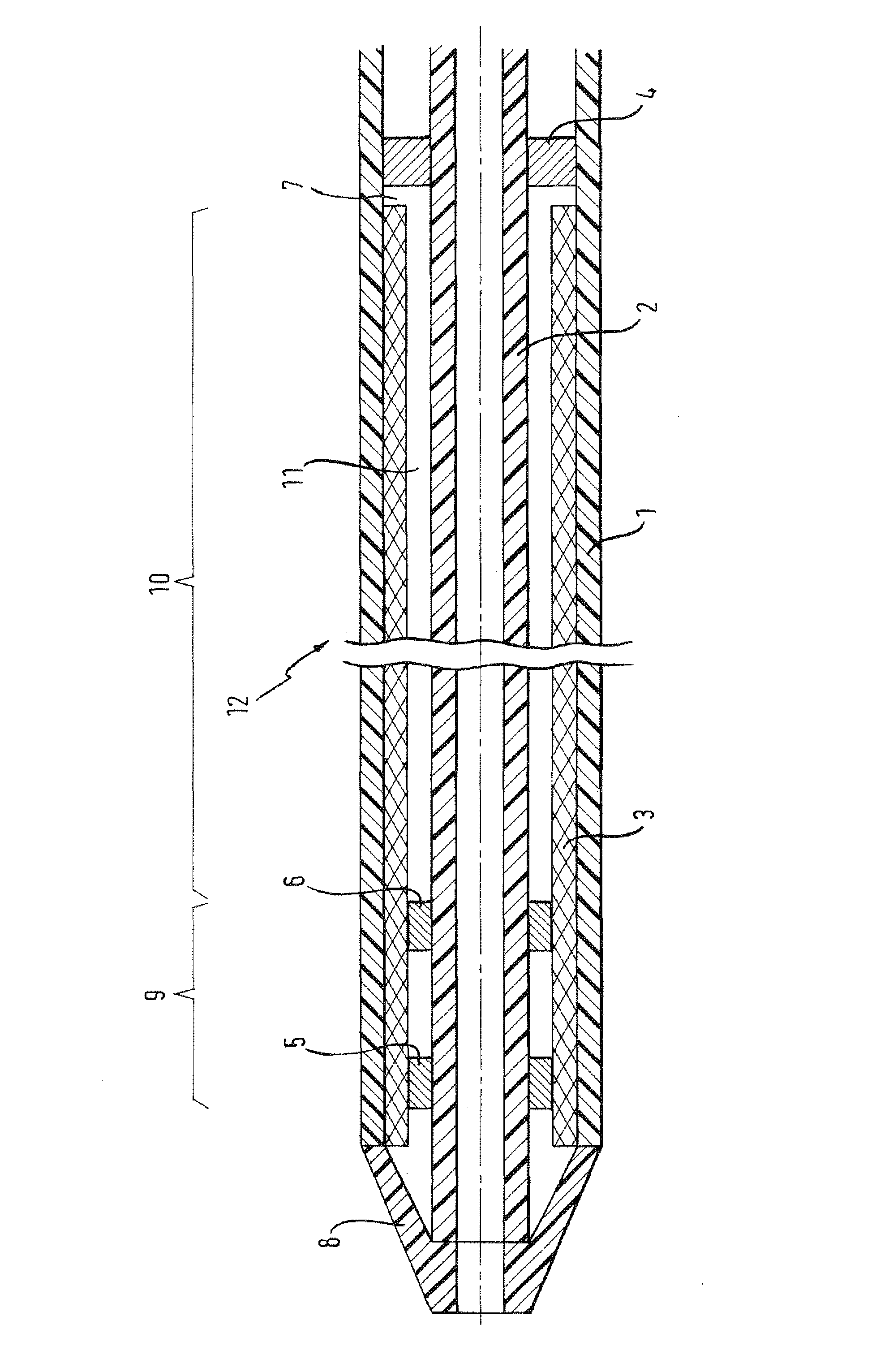 Delivery device for delivering a stent device