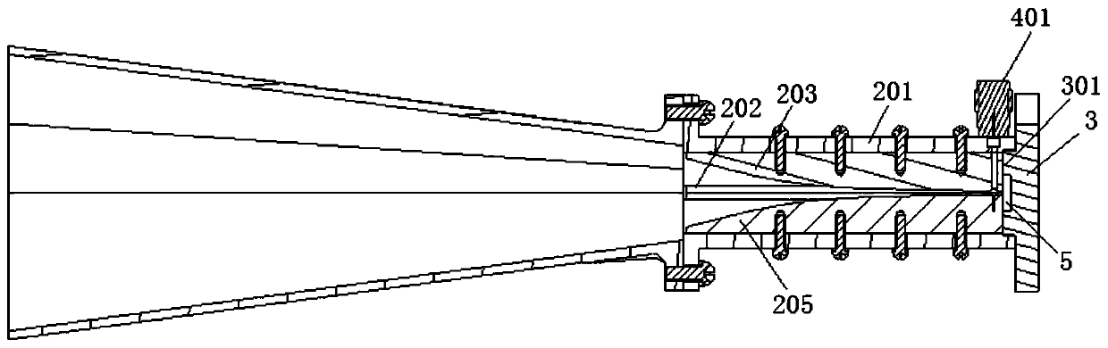 18-40GHz low sidelobe dual-polarized horn antenna