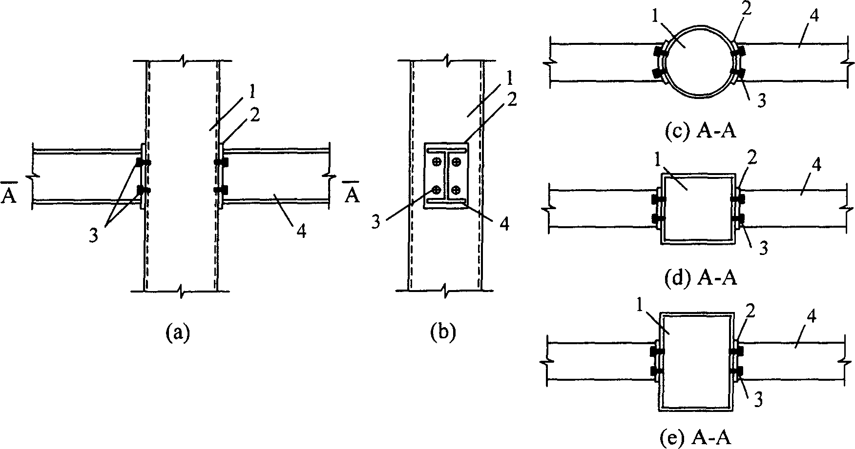 End plate type steel pipe concrete column-steel beam connection node