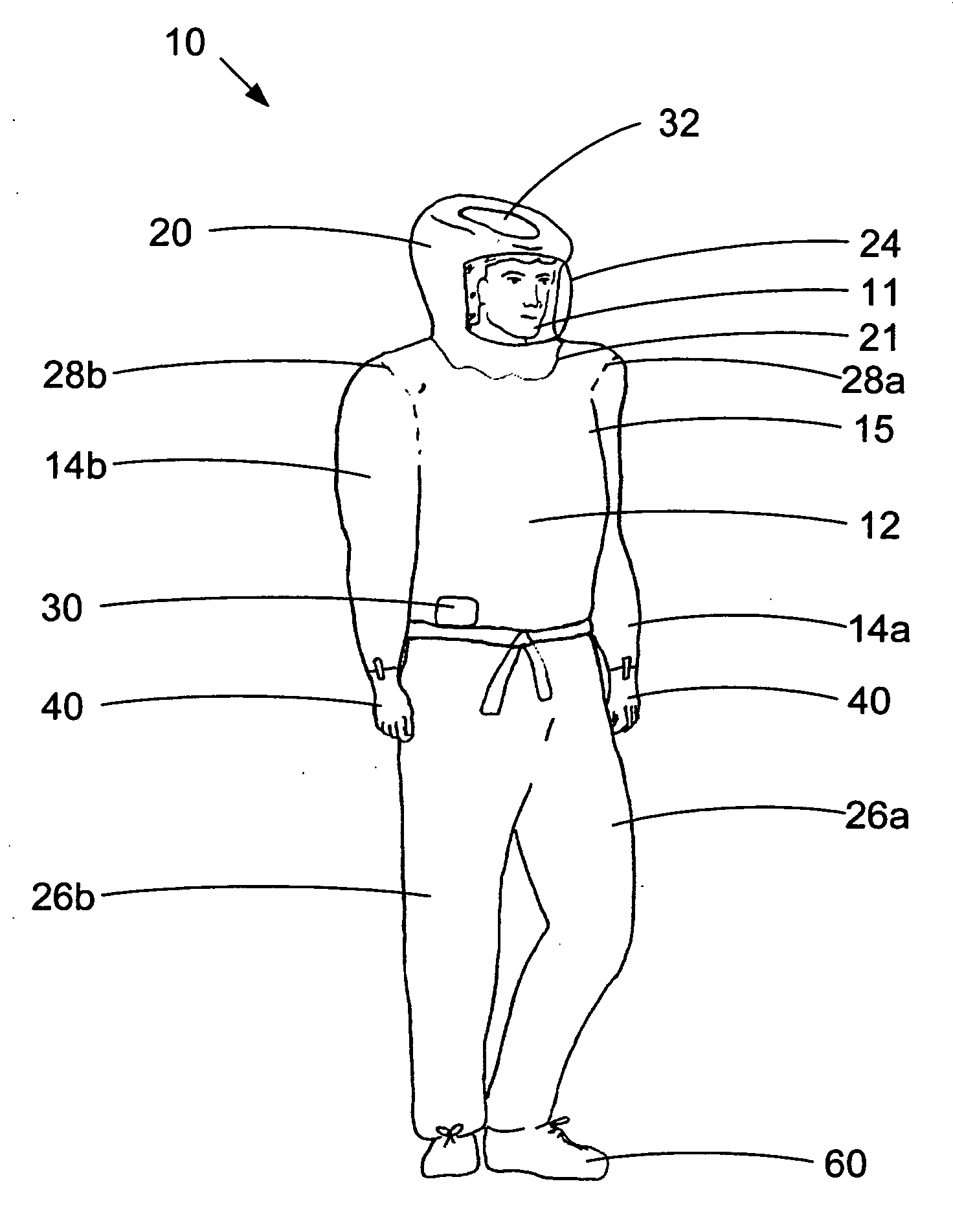 Protective apparel breathing assistance