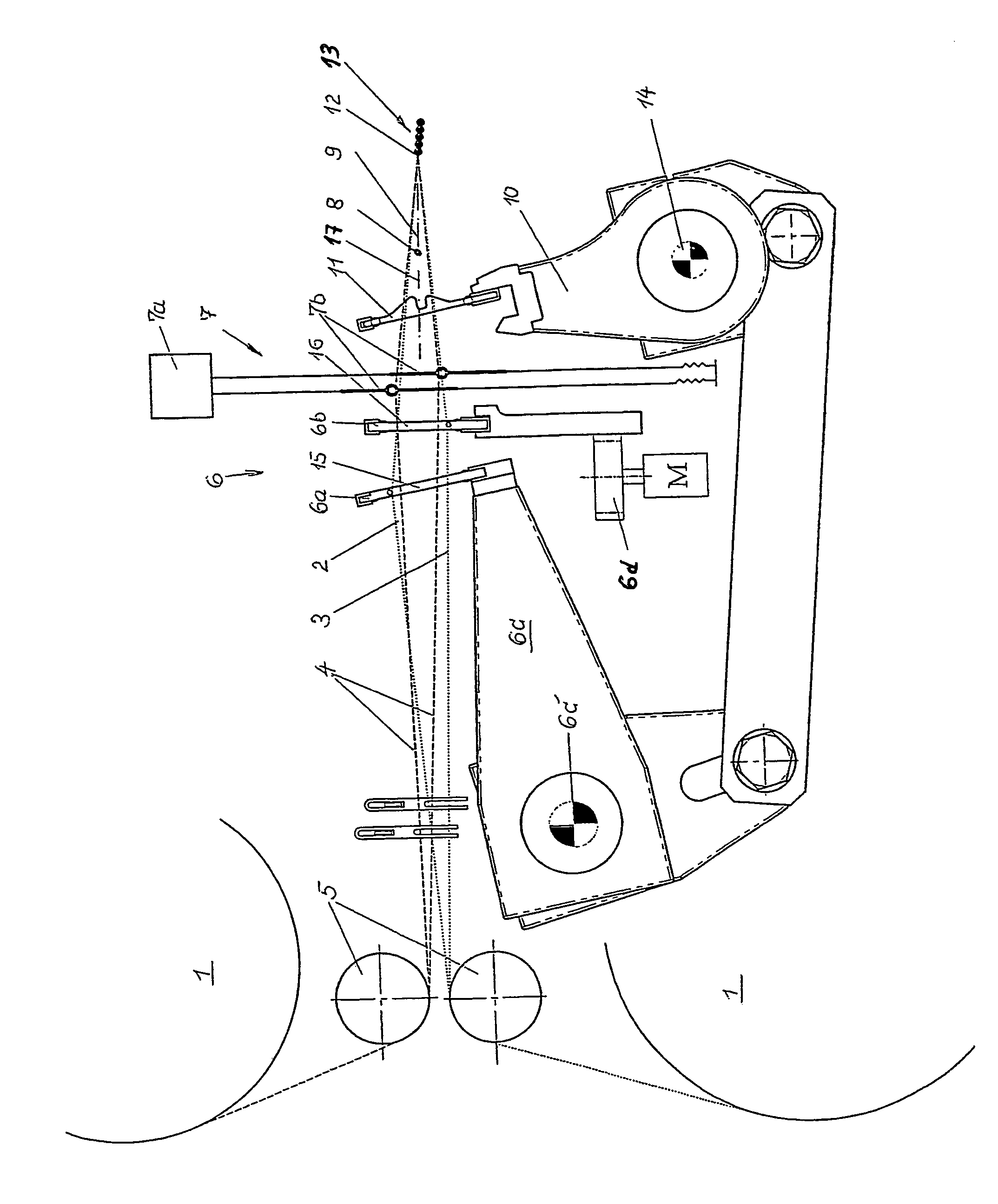 Power loom, particularly an air jet power loom, for the production of a leno fabric with integral patterning