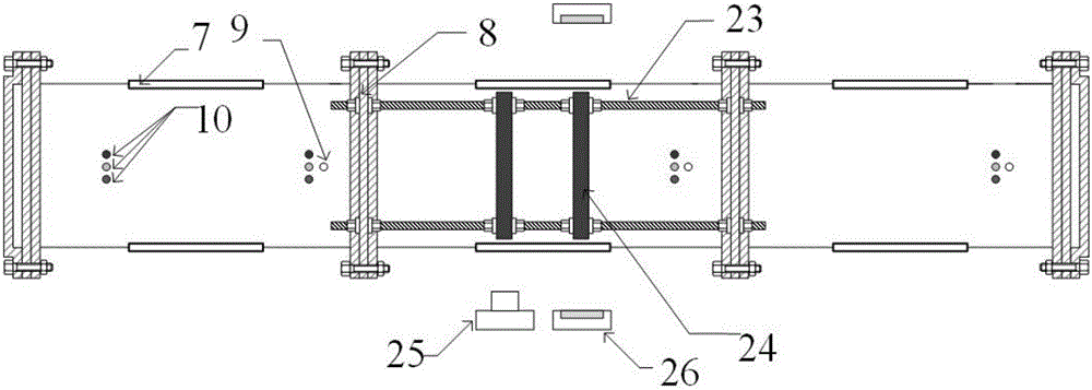 Testing apparatus for burning and explosion of combustible gas in narrow, long and restricted space