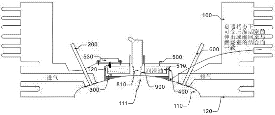 Method for controlling position of fuel injecting nozzle in engine