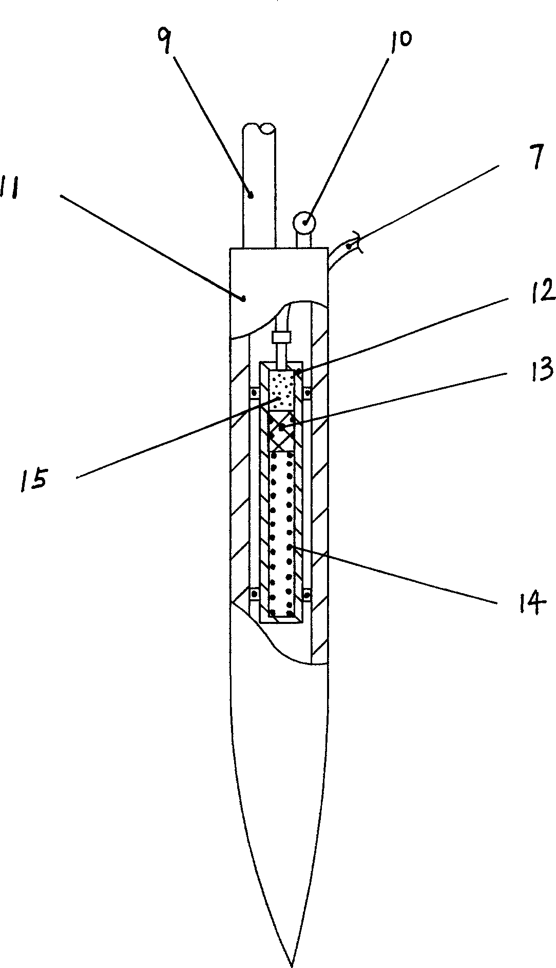 Hydraulic vane change device for wind-driven generator