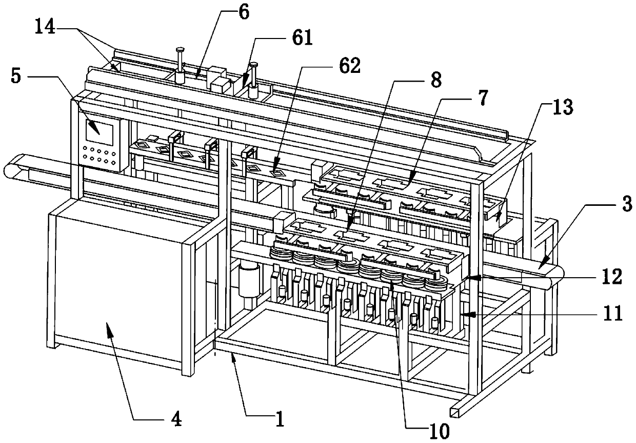 A fully automatic glass blasting machine