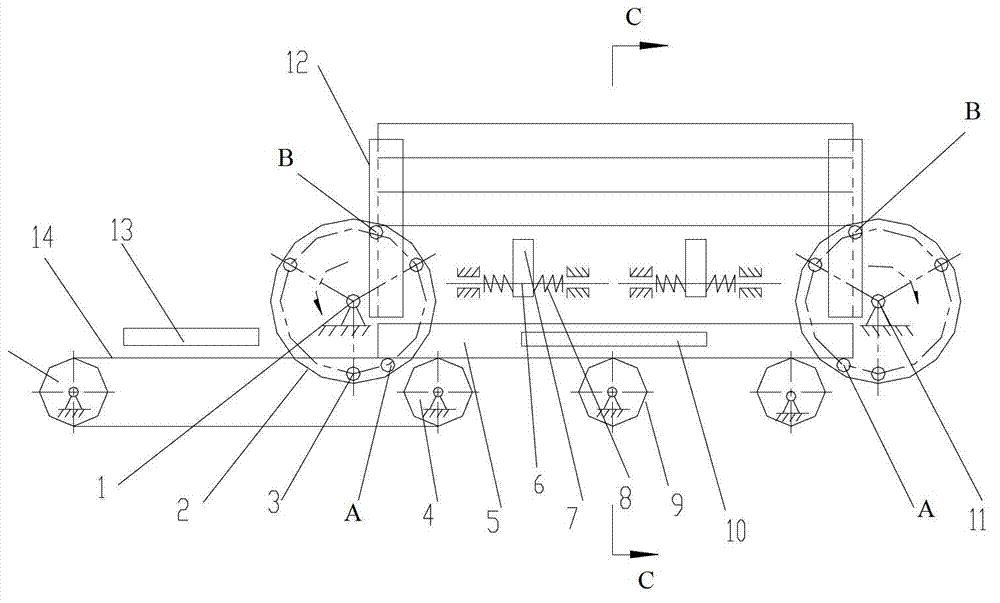 Drive plate type seedling plate stacking machine