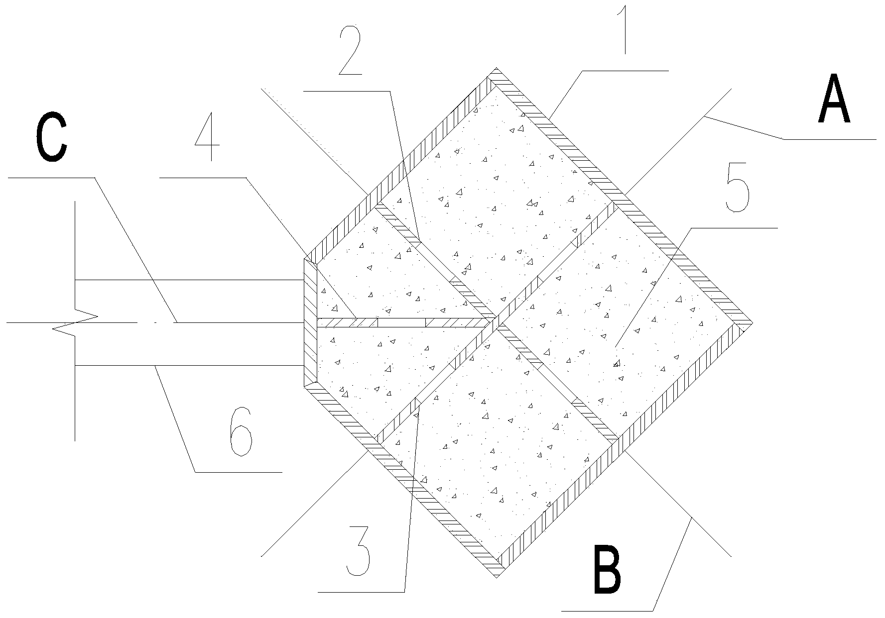 Multi-cavity concrete filled steel tubular column with perforated inner diaphragms and implementation method of column