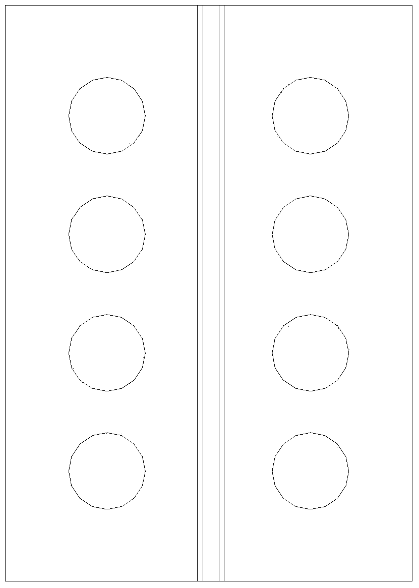 Multi-cavity concrete filled steel tubular column with perforated inner diaphragms and implementation method of column