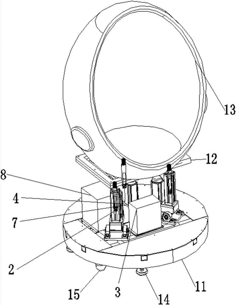 Smart phone wireless control dynamic platform system and operation method thereof