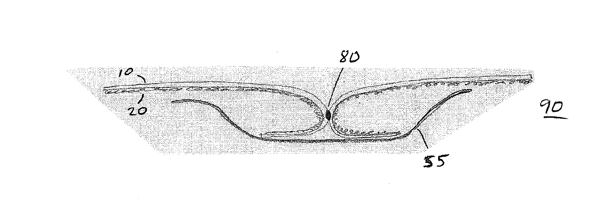 Waterproof garment with invisible barrier seam