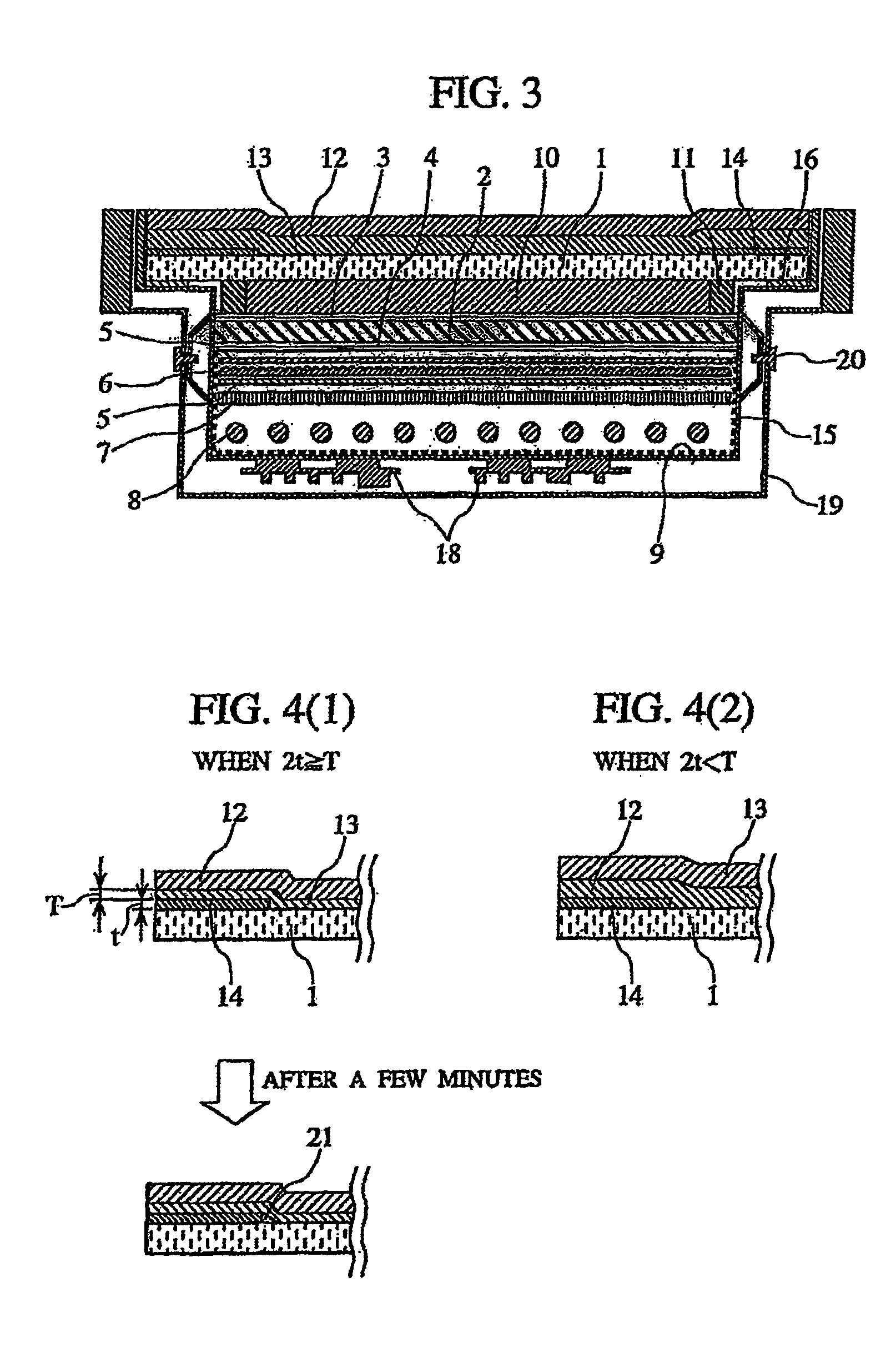 LCD panel having a black coloring layer and an anti-glare layer attached to a protection plate through an adhesion layer in which the black coloring layer and the adhesion layer have a predetermined related thickness