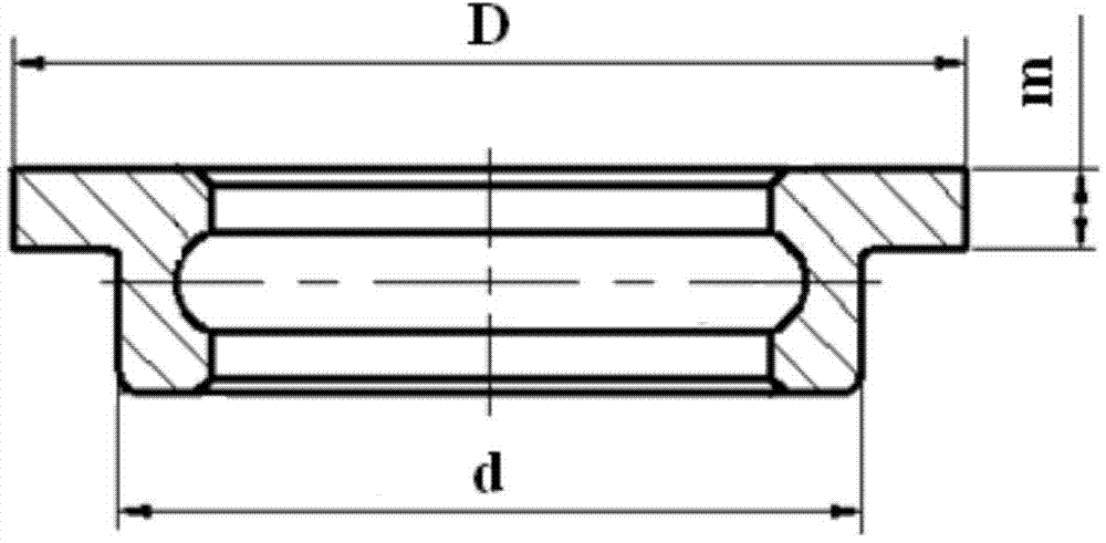 Method for machining bearing ring with installation boss and narrow and small grinding undercut