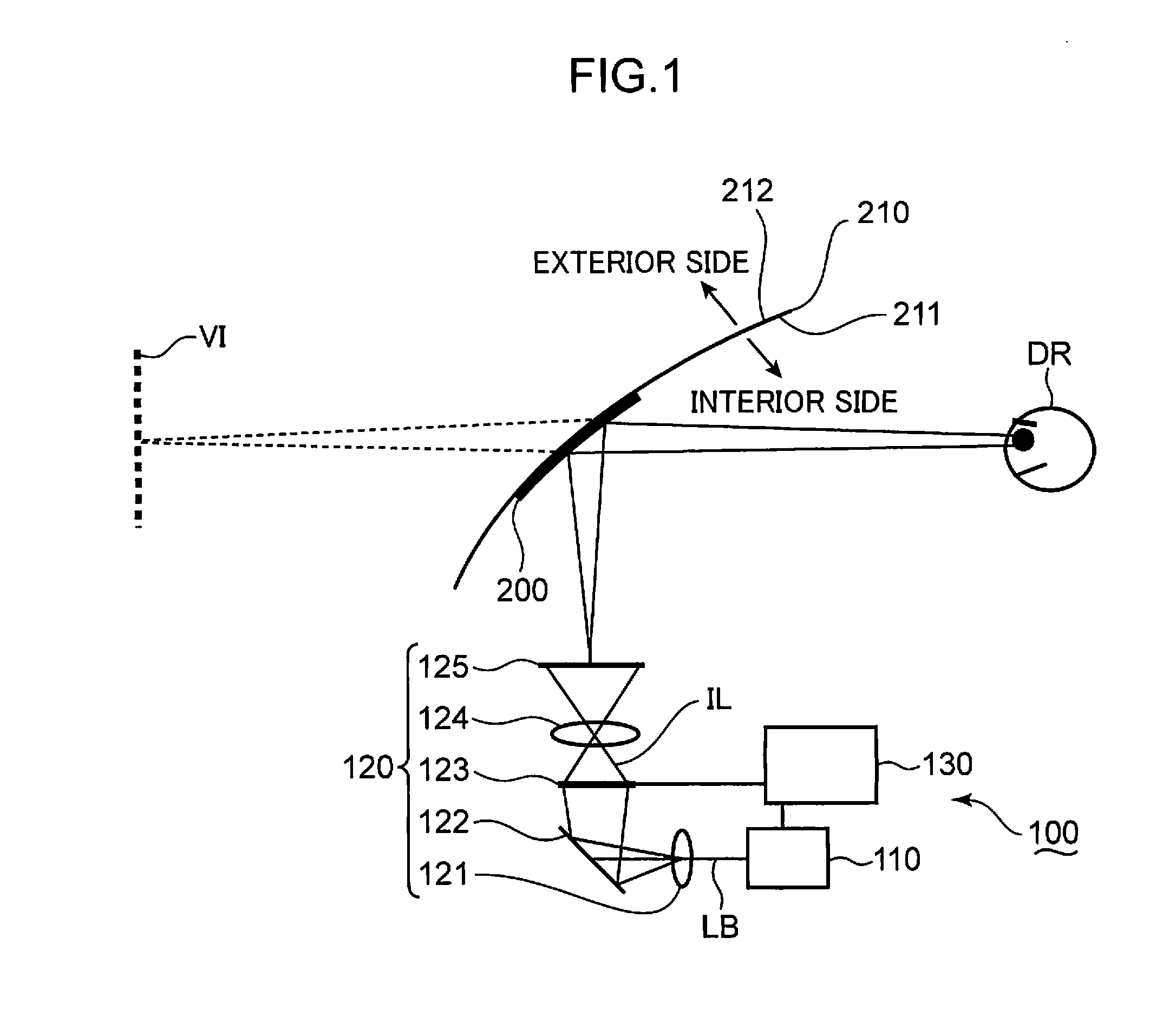 See-through display and head-up display