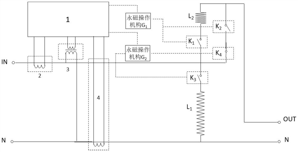 Power distribution network voltage regulation control protection integrated device