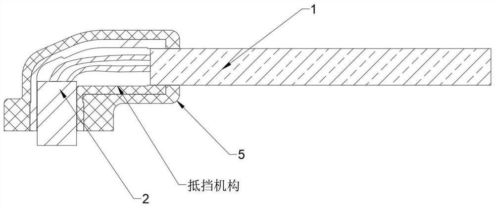 Wire harness SR structure suitable for narrow space and high in assembly precision and processing technology