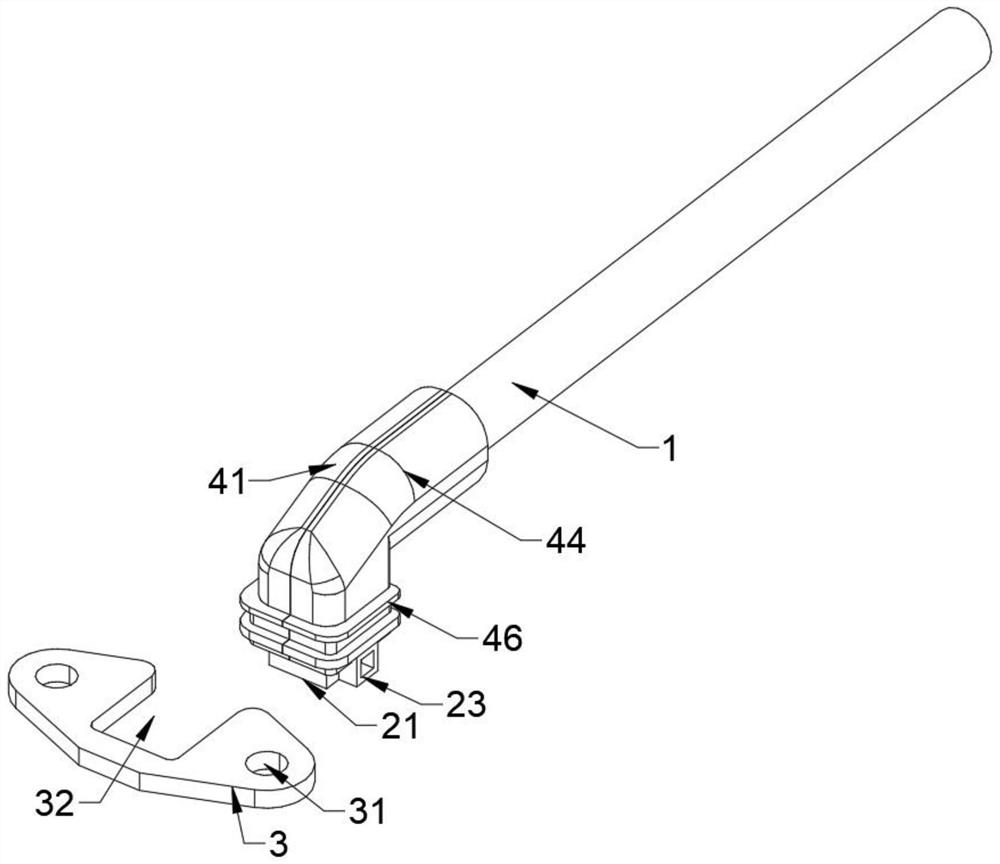 Wire harness SR structure suitable for narrow space and high in assembly precision and processing technology