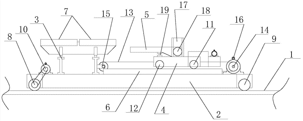 Conveying system for fly ash block steam-curing