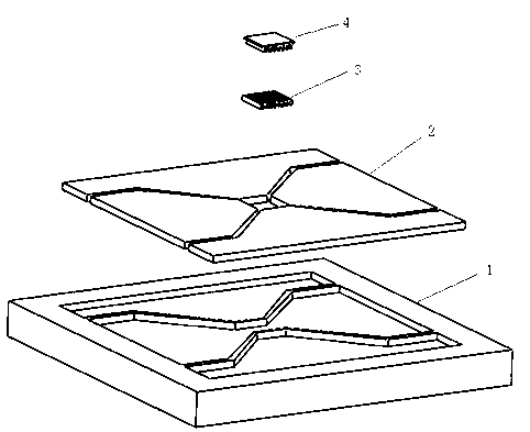 Schottky junction plane explosion switch used for exploding foil initiator and preparation method thereof