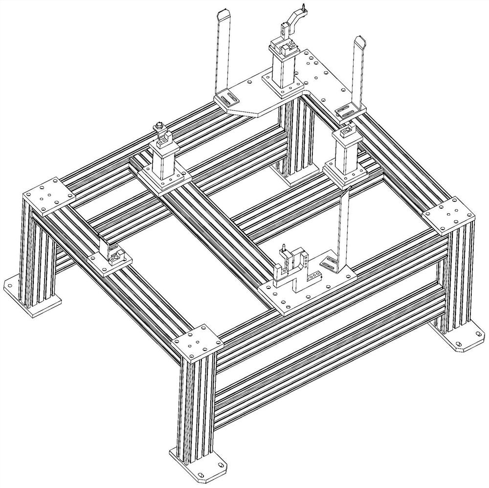 Automobile assembly station adopting industrial robot and working method of automobile assembly station