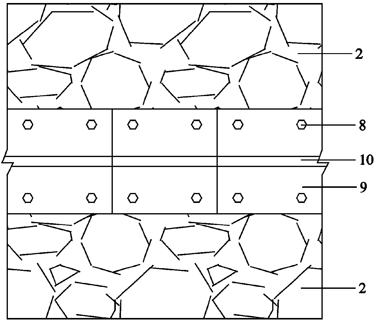 Cold region earth-rock dam anti-frost-heaving structure and construction method thereof