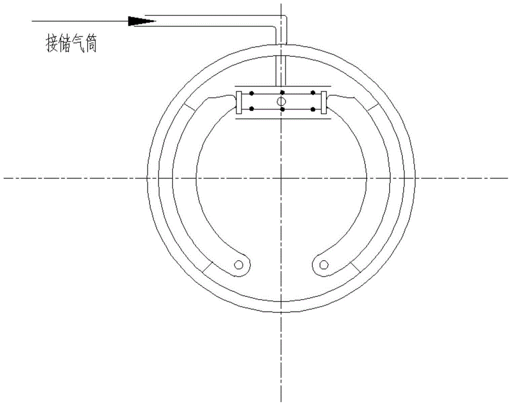 Heavy-duty car motor drive air braking system and braking method