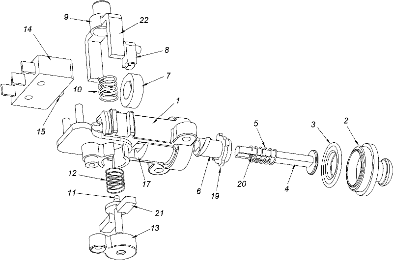 Self-locking air pressure detection device