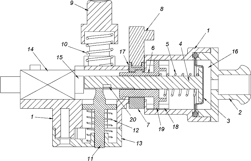 Self-locking air pressure detection device