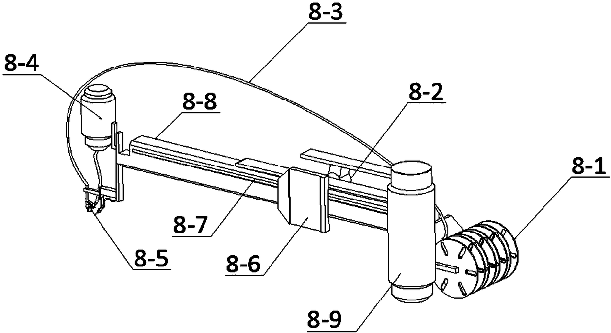 High pressure steam pipe cutting device for treating carbon tetrachloride