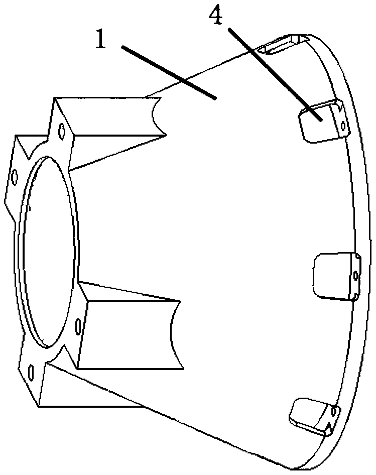 A pneumatic booster type inter-stage separation mechanism-