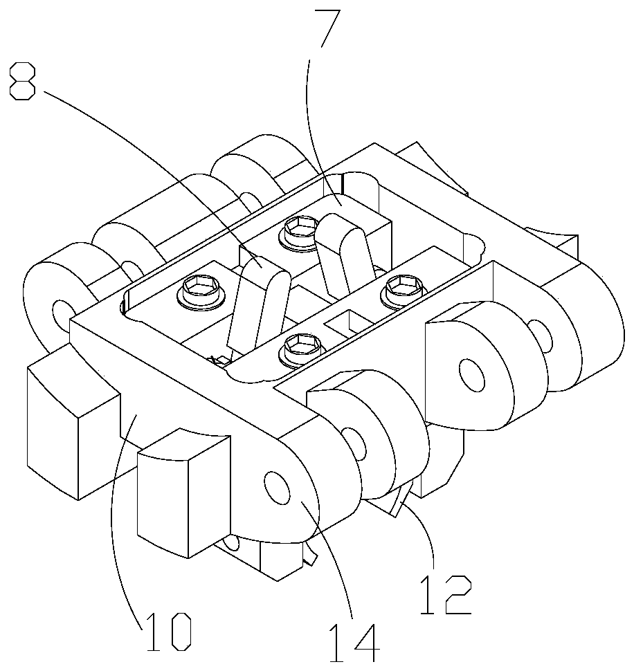 Track type inspection robot walking mechanism