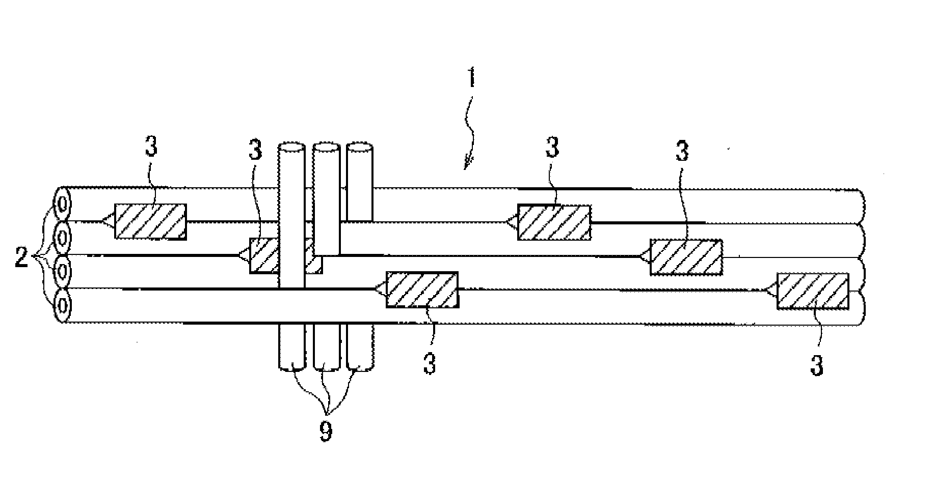 Optical fiber ribbon and optical fiber cable housing the optical fiber ribbon