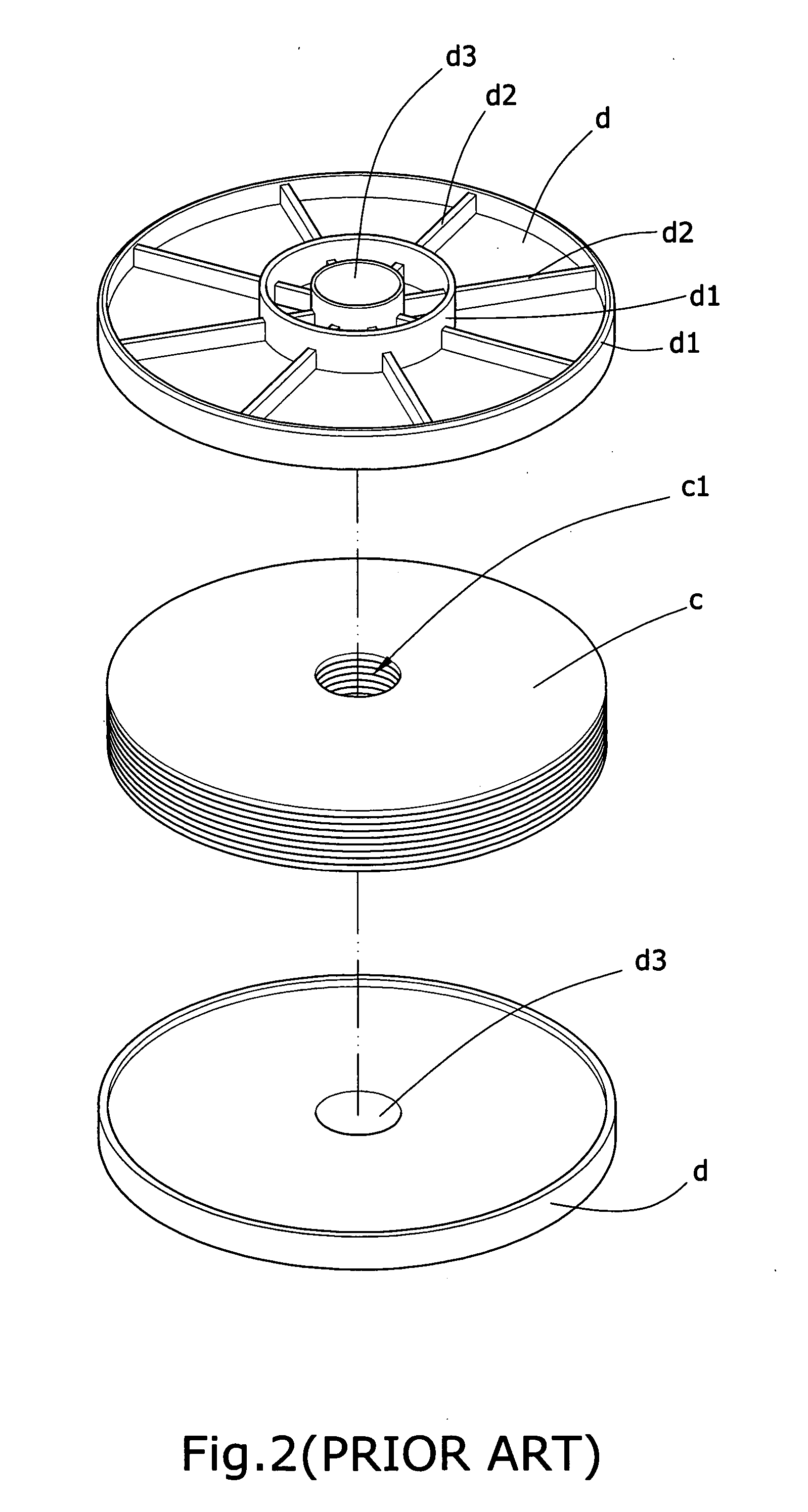 Protective structure of disc packaging